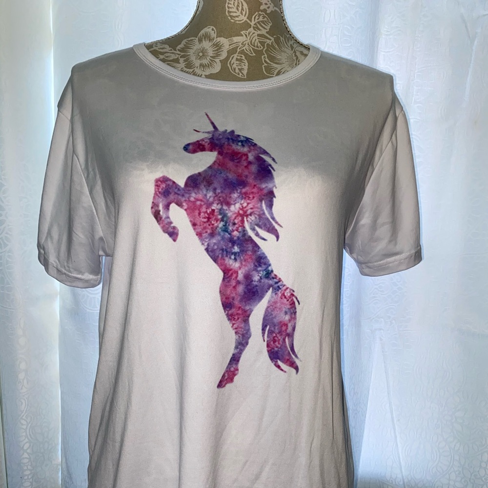 Tie Dye Unicorn Print